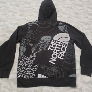 The North Face Sweatshirt Mens Large Black Pullover Hooded Outdoors